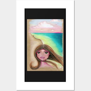 Beach Girl Posters and Art